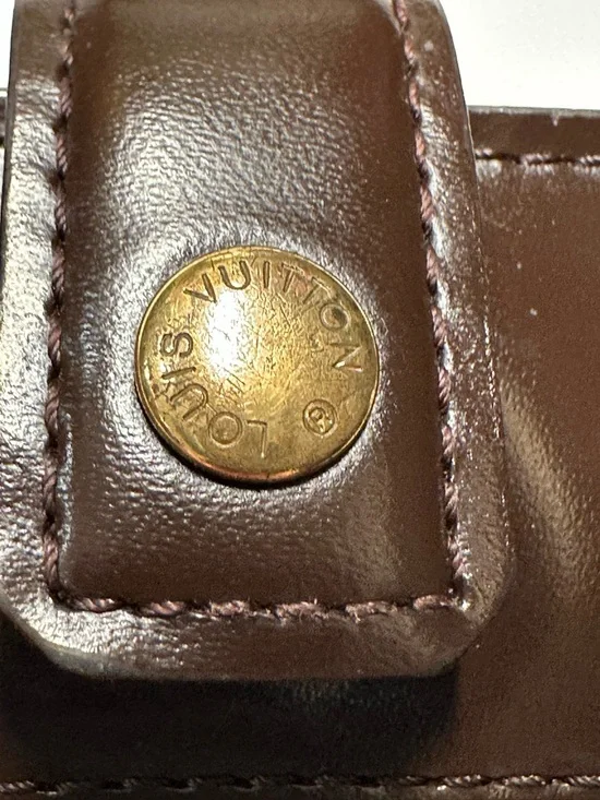 Louis Vuitton Damier Ebene Wallet w/ Gold-Tone Hardware + LV Dust Bag + COA - Picture 4 of 16